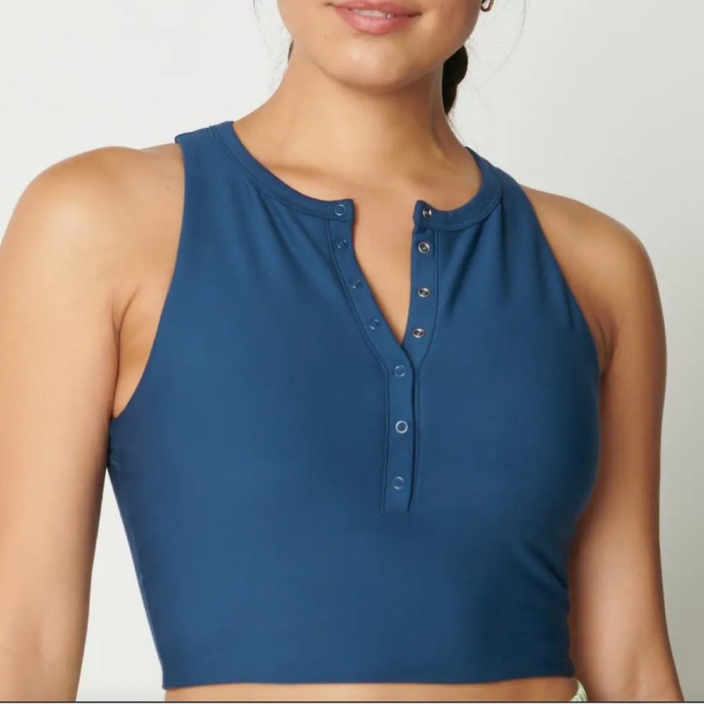 Women's YPB sculptLUX Henley Slim Tank